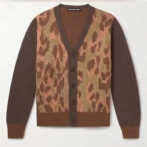 Acne Studios Animal Print Cardigan